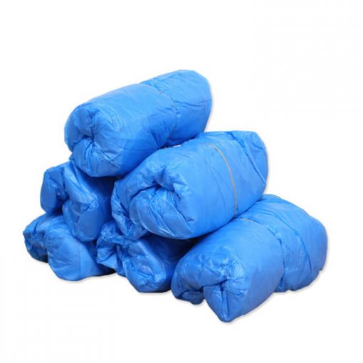 wholesale cleanroom protection blue biodegradable plastic waterproof disposable pe cpe safety shoe cover 01-04